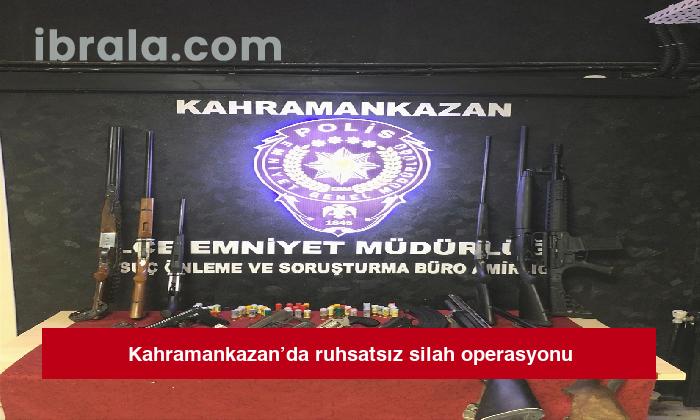 Kahramankazan’da ruhsatsız silah operasyonu