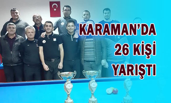 Karaman’da 26 kişi yarıştı
