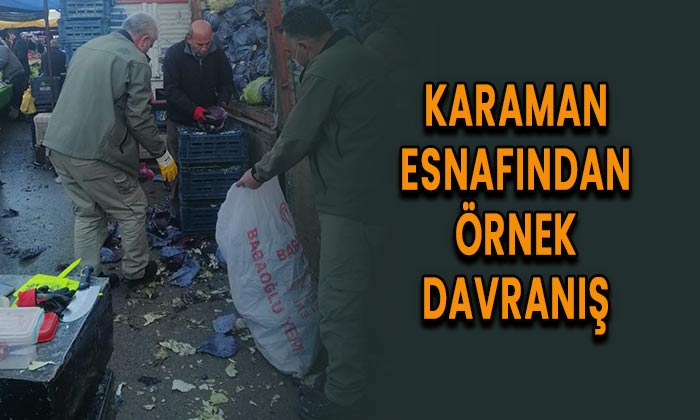 Karamanlı esnaflardan örnek davranış