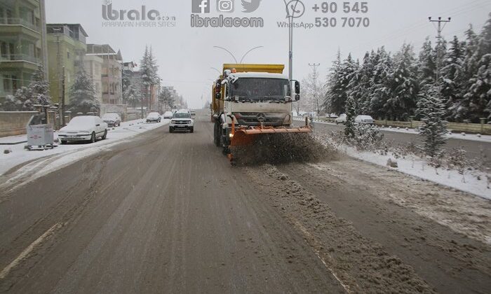 Karaman'da kar mesaisi