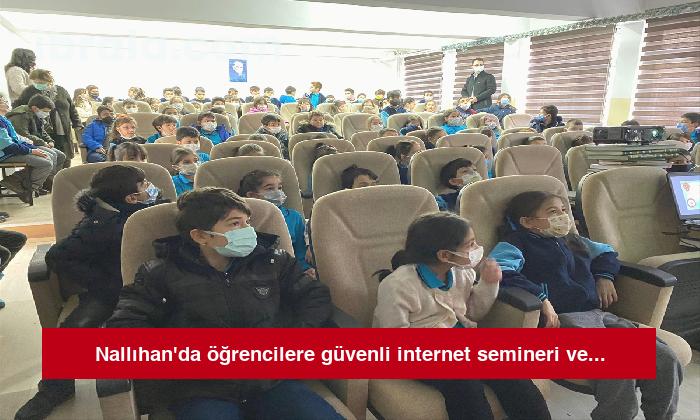 Nallıhan’da öğrencilere güvenli internet semineri verildi