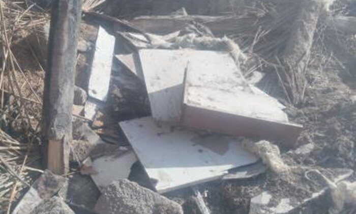 Karaman'daki garibanın evi yandı! Evsiz kaldı!