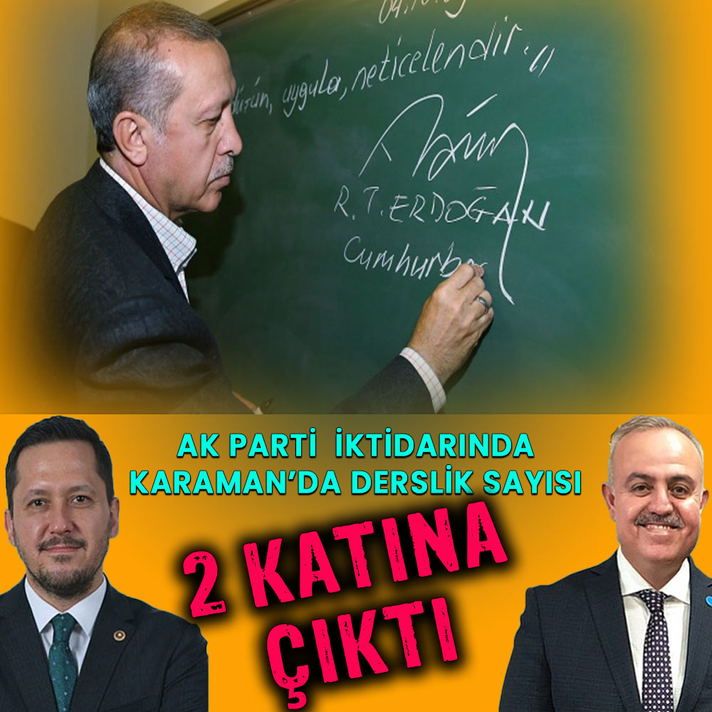 AK Parti iktidarında derslik ve öğretmen sayısı iki katına çıktı