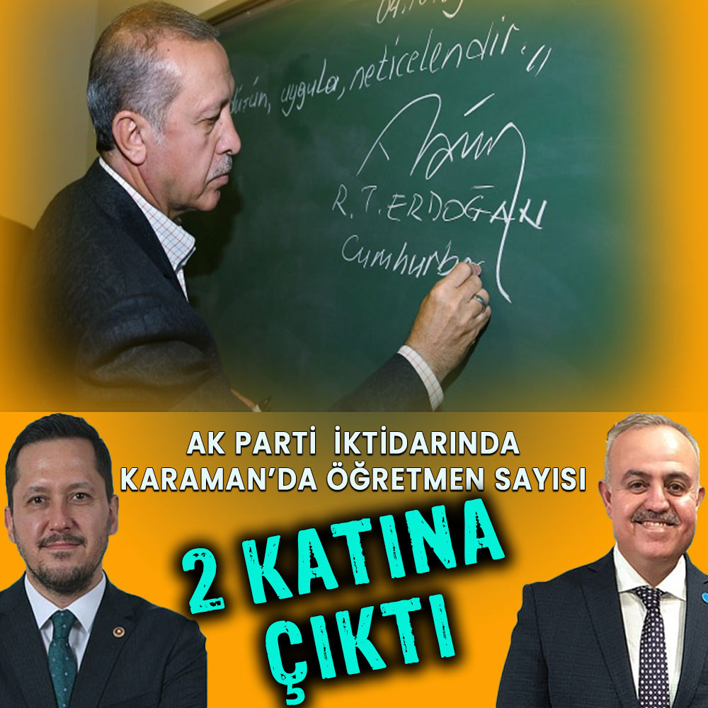 AK Parti iktidarında derslik ve öğretmen sayısı iki katına çıktı