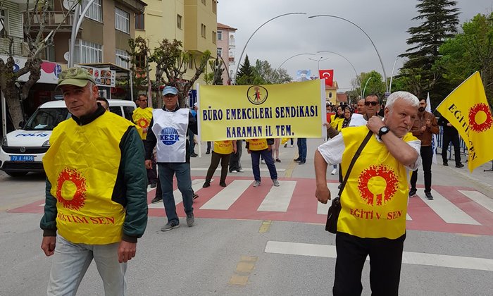 Karaman'da 1 Mayıs coşkusu