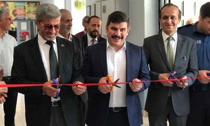 Kazımkarabekir'de Halk Eğitim sergisi açıldı