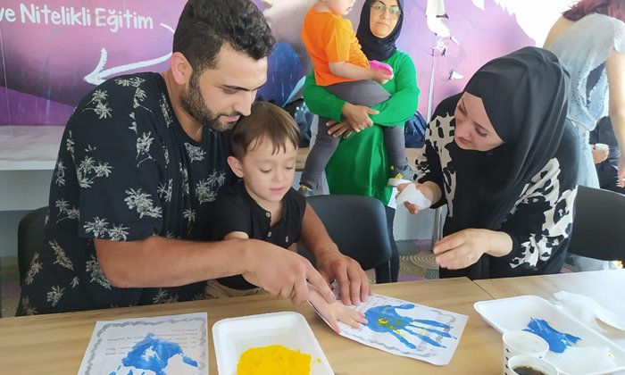 Karaman'da Uyum Özel Eğitim'de babalar da çok kıymetli