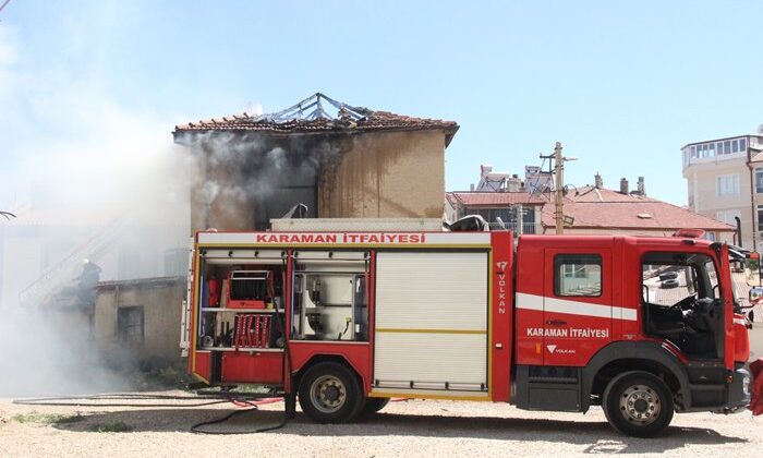 Karaman'da yangın korkuttu