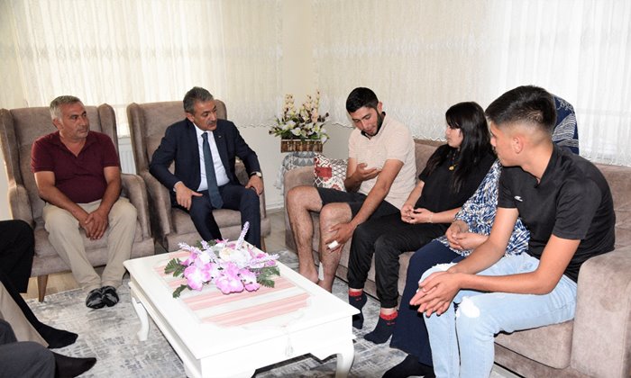 Karaman Valisi Gazimizi ziyaret etti