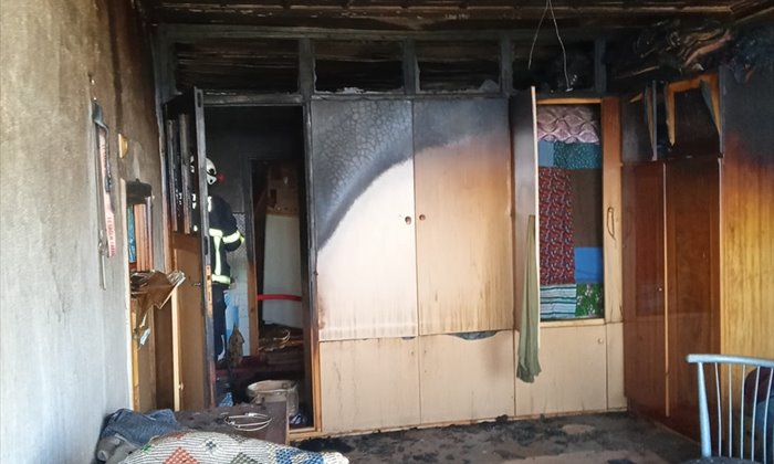 Karaman'da evde çıkan yangın korkuttu