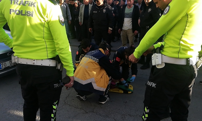 Karaman'da kız çocuğu kazada yaralandı