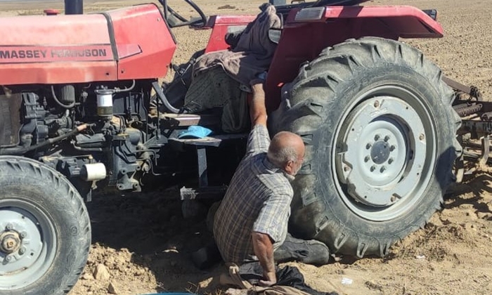Karaman'da traktörün altında kaldı