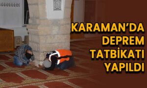 Karaman’da Deprem Tatbikatı Yapıldı