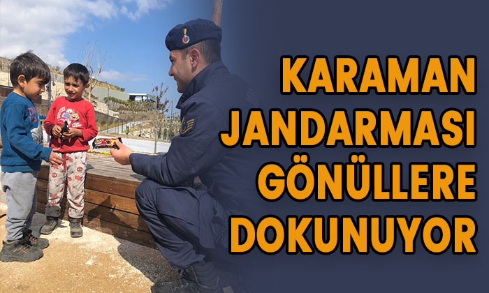 Karaman Jandarması gönüllere dokunuyor