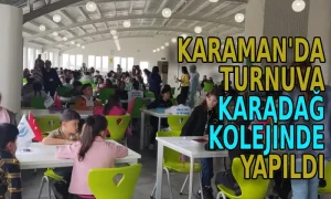 Karaman’da turnuva Karadağ Kolejinde yapıldı