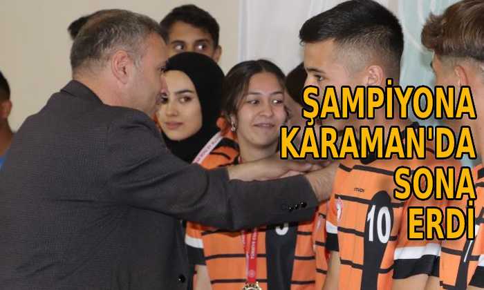 Şampiyona Karaman’da sona erdi
