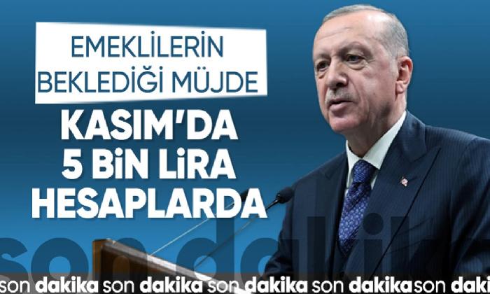 Cumhurbaşkanı Erdoğan emeklilere müjdeyi açıkladı