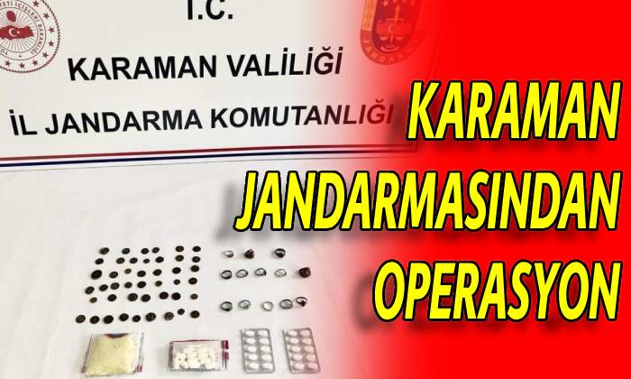 Karaman Jandarmasından operasyon