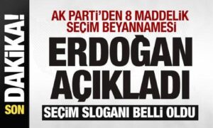 Cumhrubaşkanı Erdoğan AK Parti Seçim Beyannamesi’ni açıkladı