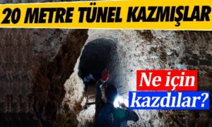 Mersin Erdemli’de 20 metre tünel kazmışlar