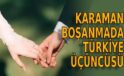 Karaman boşanmada Türkiye üçüncüsü