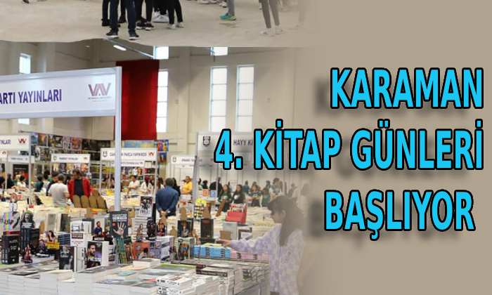 Karaman 4. Kitap Günleri Başlıyor