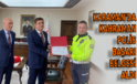 Karaman’da kahraman polis başarı belgesi aldı