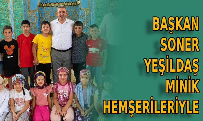 Soner Yeşildaş minik hemşerileriyle