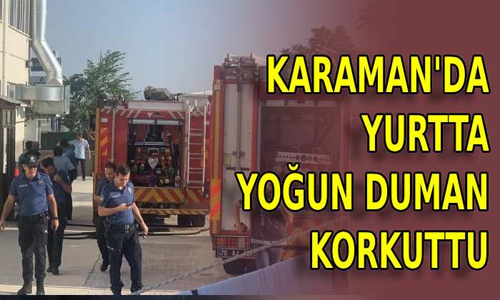 Karaman’da yoğun duman korkuttu