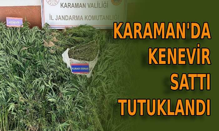 Karaman’da kenevir sattı tutuklandı