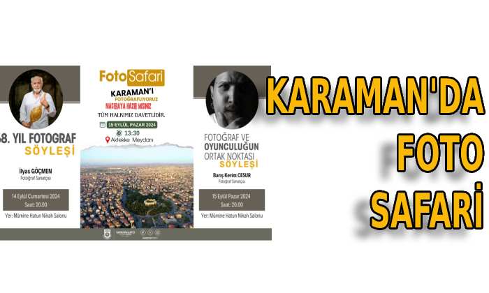 Karaman’da foto safari