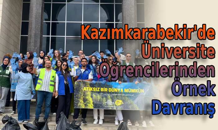 Kazımkarabekir’de Üniversite öğrencilerinden örnek davranış