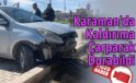 Karaman’da kaldırıma çarparak durabildi