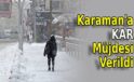 Karaman’a Kar Müjdesi Verildi