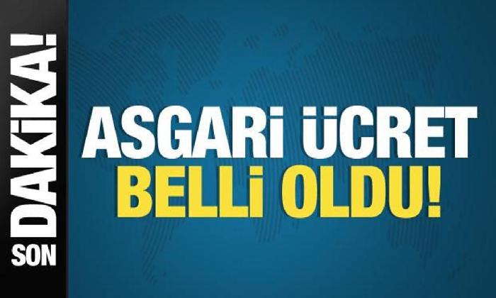 Asgari ücret belli oldu