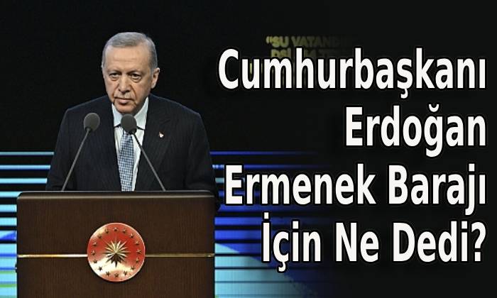 Cumhurbaşkanı Erdoğan Ermenek Barajı İçin Ne Dedi?