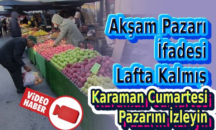 Akşam Pazarı İfadesi Lafta Kalmış