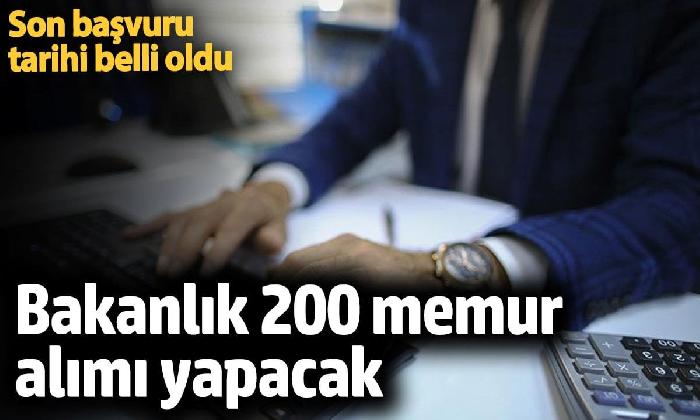 Bakanlık 200 Memur Alımı Yapacak