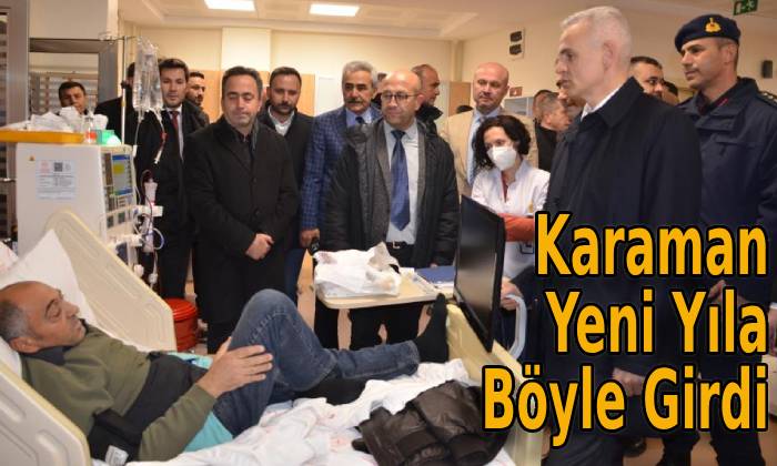 Karaman Yeni Yıla Böyle Girdi