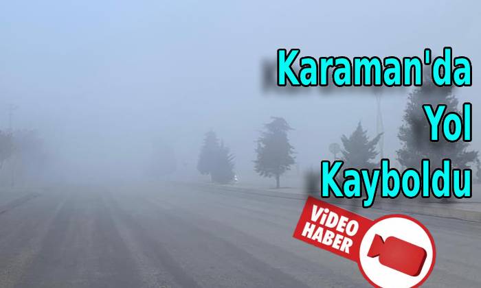 Karaman’da Yol Kayboldu