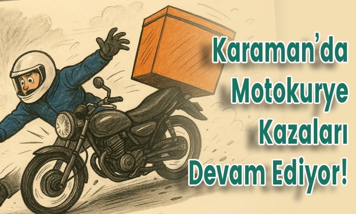 Karaman’da Motokurye Kazaları Devam Ediyor!
