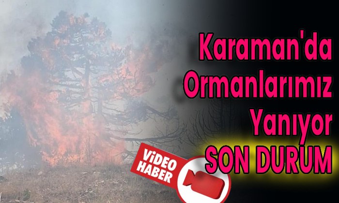 Karaman’da Ormanlarımız Yanıyor SON DURUM