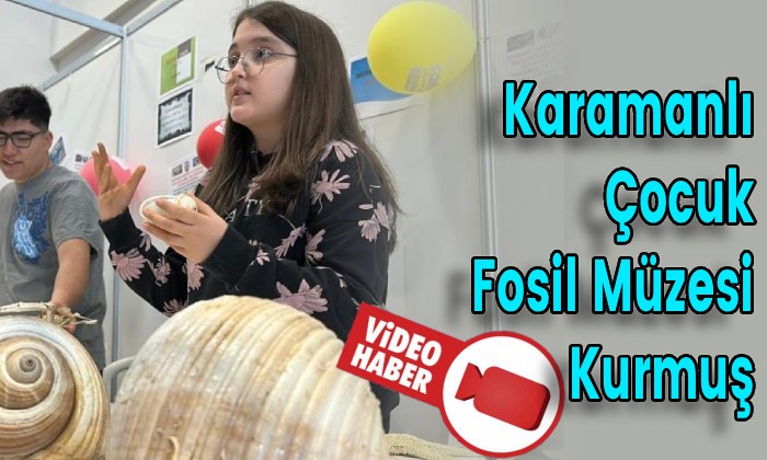 Karamanlı Çocuk Fosil Müzesi Kurmuş