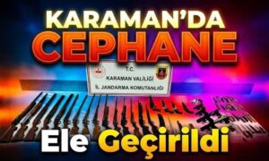 Karaman’da Cephane Ele Geçirildi!