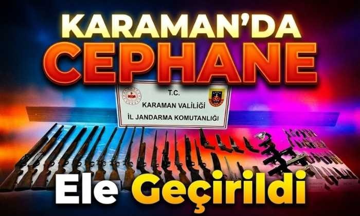 Karaman’da Cephane Ele Geçirildi!
