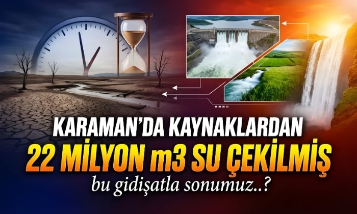 Karaman’da ne kadar su çekilmiş?