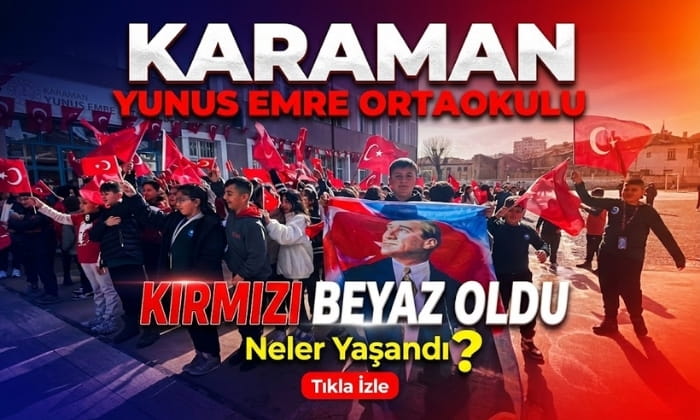 Karaman Kırmızı Beyaz Oldu