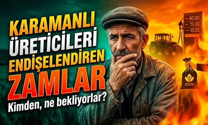 Karamanlı üreticiler çok endişeli