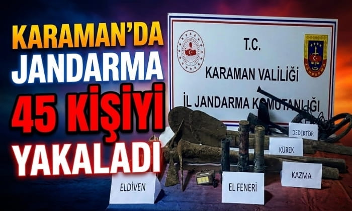 Karaman’da Hem Uyuşturucu Hem Defineci Avı