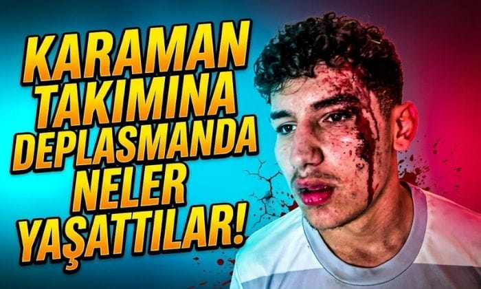 Karaman Takımına Deplasmanda Çirkin Saldırı